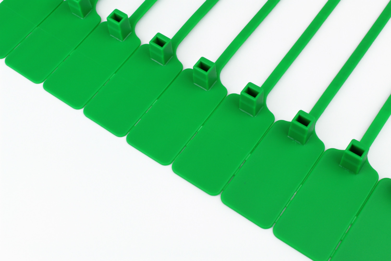 Green Tracewaste Pull Through Security Seals Cable Ties