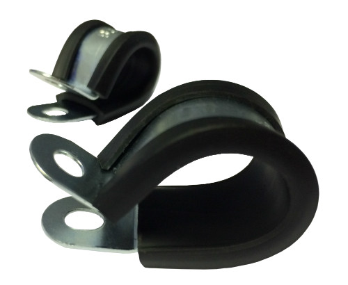 Black Nylon P Clips Fasteners For Convoluted Tubing Conduit Etc. Cable